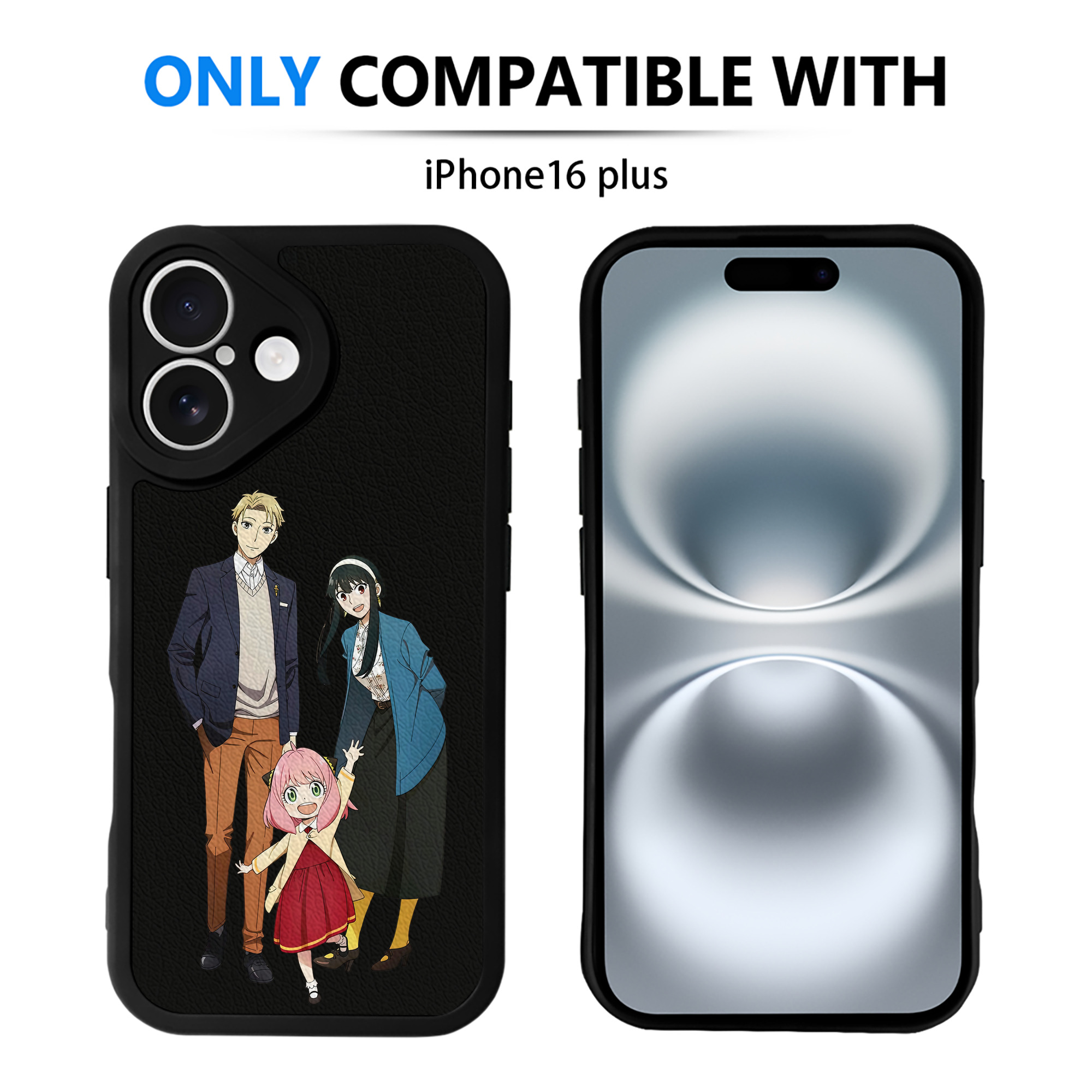 （画像用） SPY×FAMILY间谍家家酒 【iPhone 16シリーズ対応】シリコンスマホケース（レザー調） 材質：シリコン